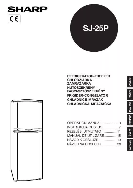 Mode d'emploi SHARP SJ-25P