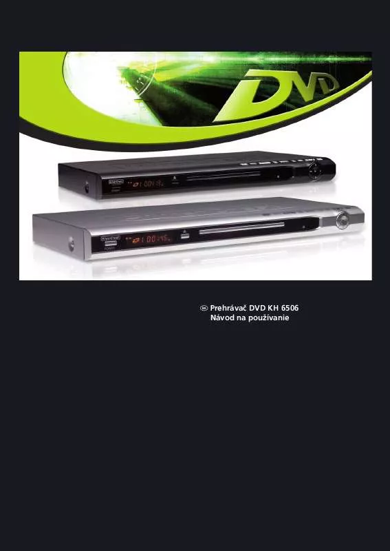 Mode d'emploi SILVERCREST KH 6506 DVD-PLAYER