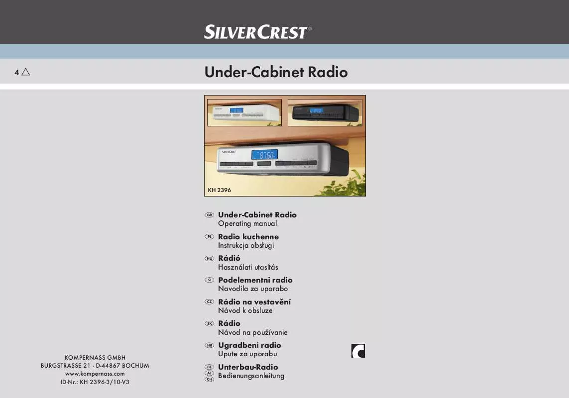Mode d'emploi SILVERCREST KH 2396