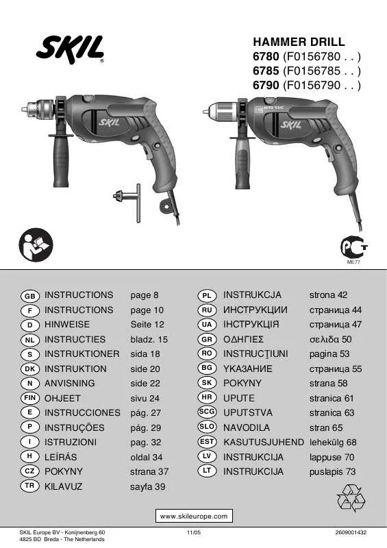 Mode d'emploi SKIL 6790