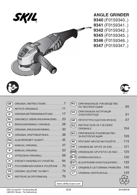 Mode d'emploi SKIL 9341