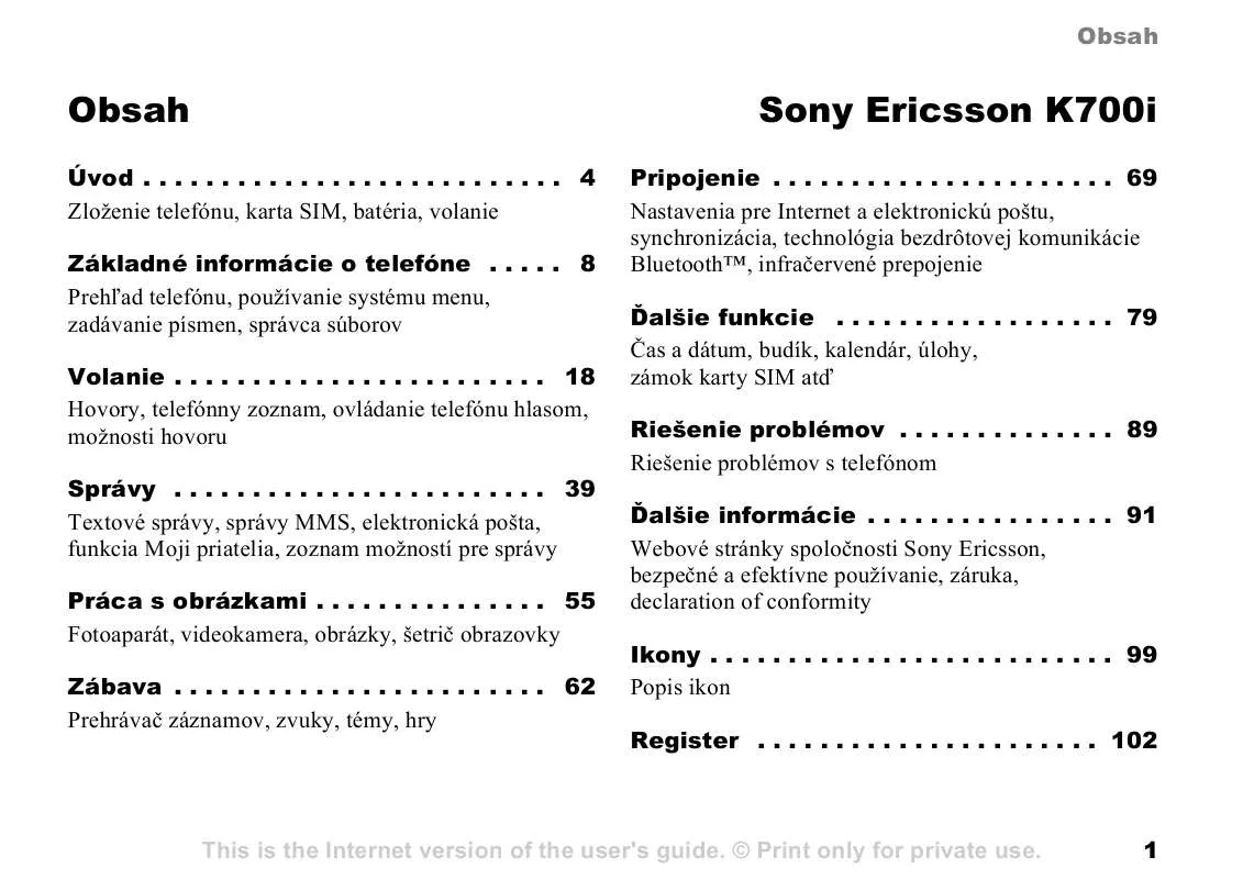 Mode d'emploi SONY ERICSSON K700I