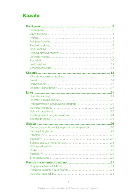 Mode d'emploi SONY ERICSSON NAITE