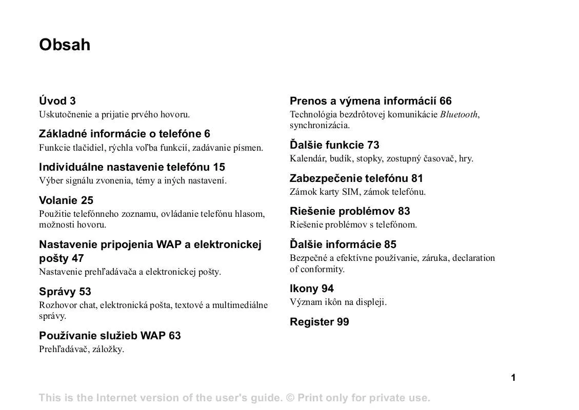 Mode d'emploi SONY ERICSSON T68I