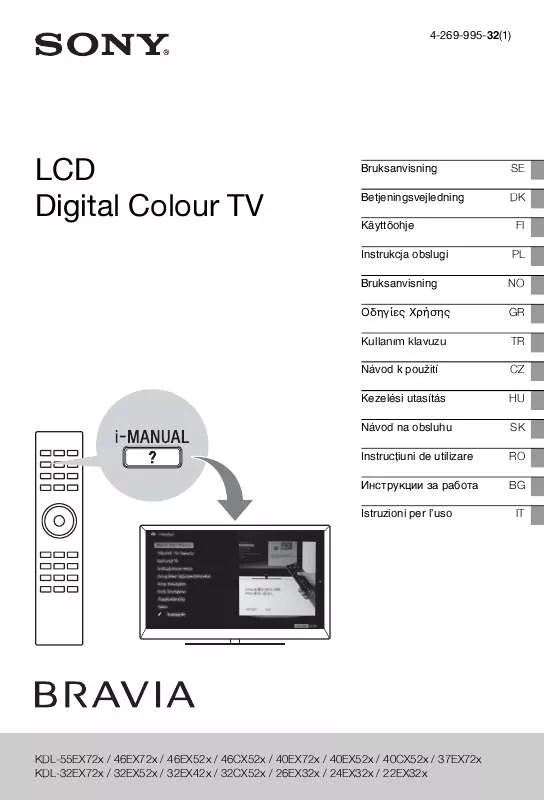 Mode d'emploi SONY KDL-32EX523