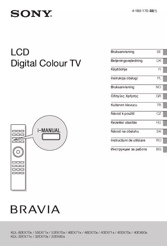 Mode d'emploi SONY KDL-46EX713