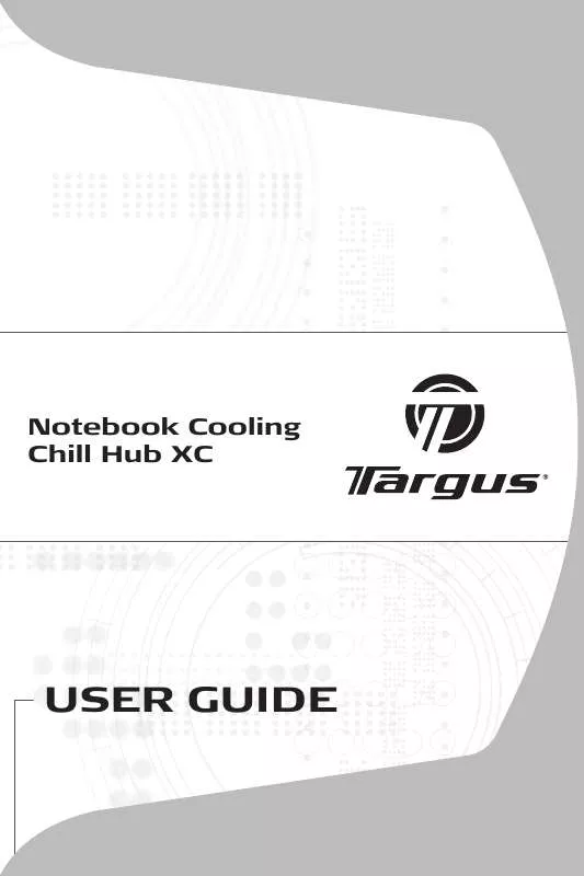 Mode d'emploi TARGUS NOTEBOOK COOLING CHILL HUB XC