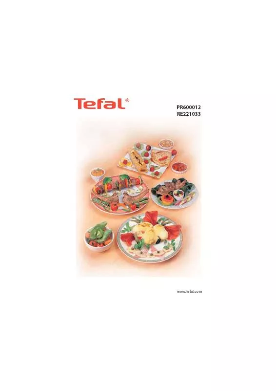 Mode d'emploi TEFAL PR600012