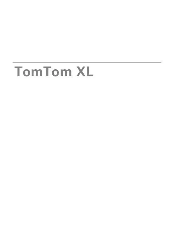 Mode d'emploi TOMTOM XL 30