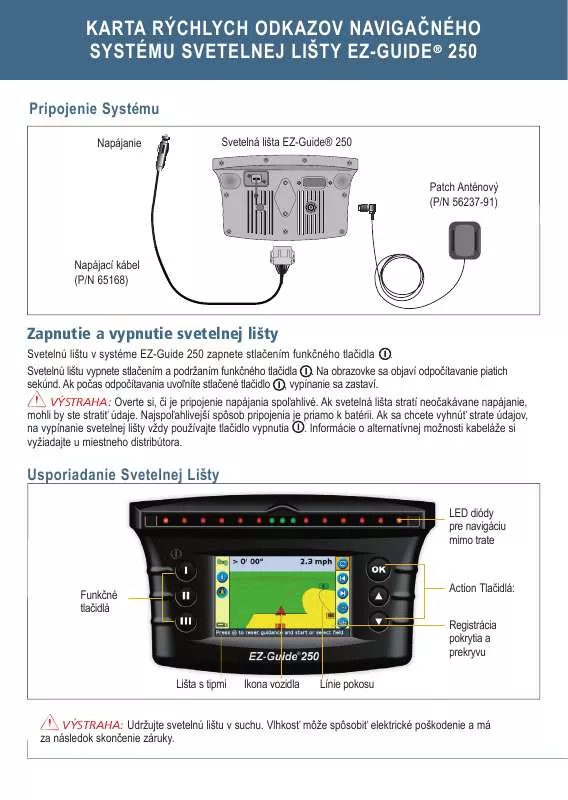 Mode d'emploi TRIMBLE EZ-GUIDE 250