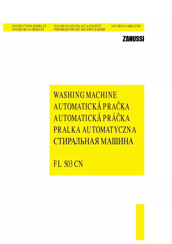 Mode d'emploi ZANUSSI FL503CN