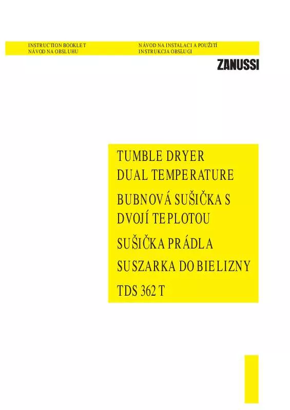 Mode d'emploi ZANUSSI TDS362T