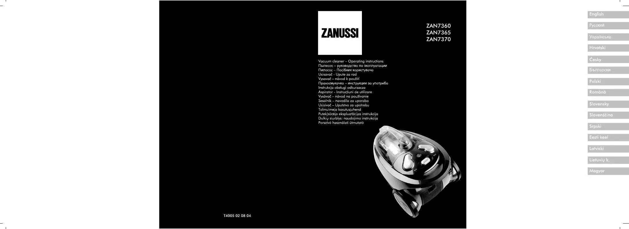 Mode d'emploi ZANUSSI ZAN7360