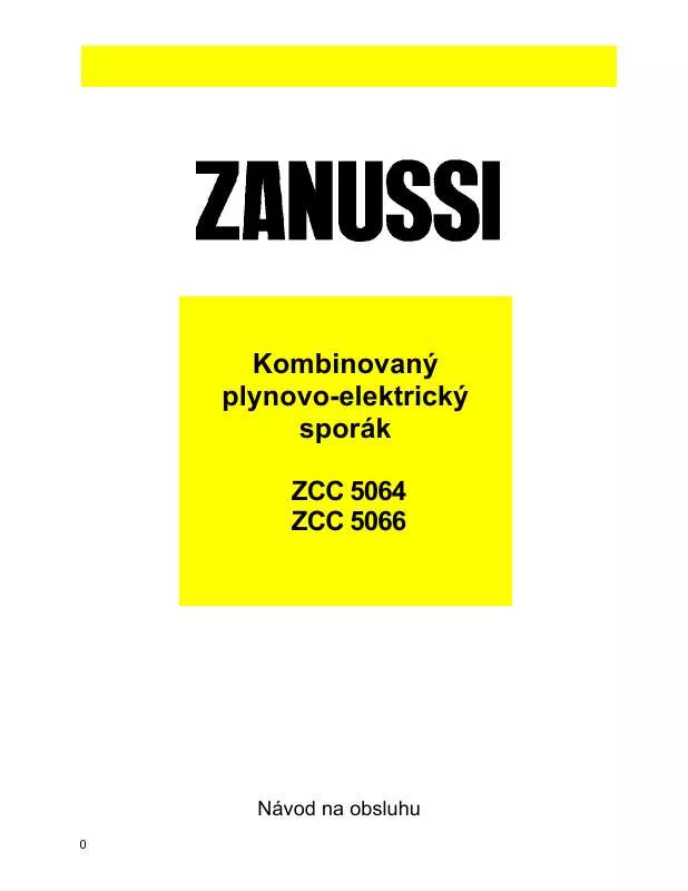 Mode d'emploi ZANUSSI ZCC5064