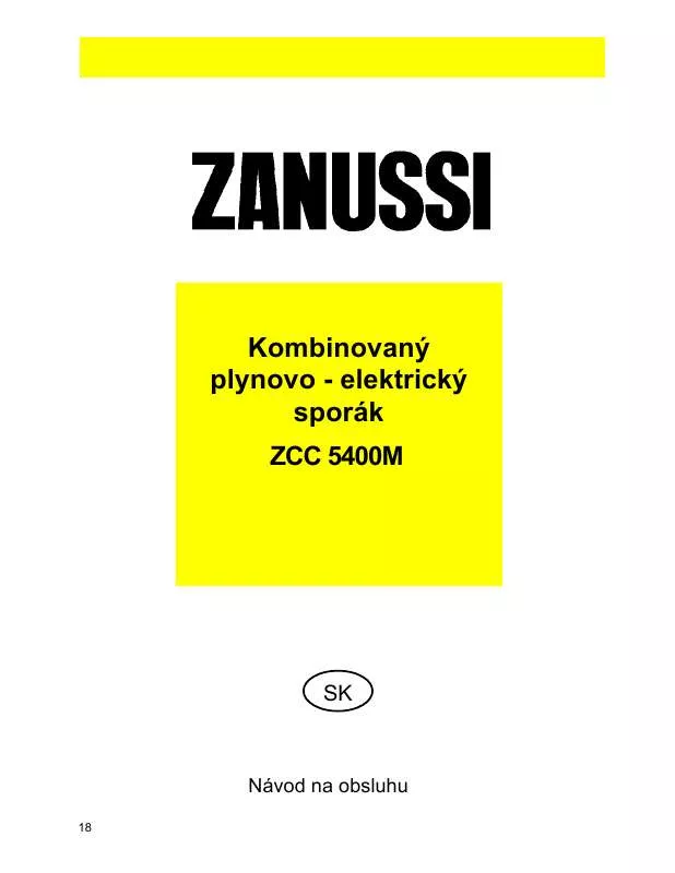 Mode d'emploi ZANUSSI ZCC5400M