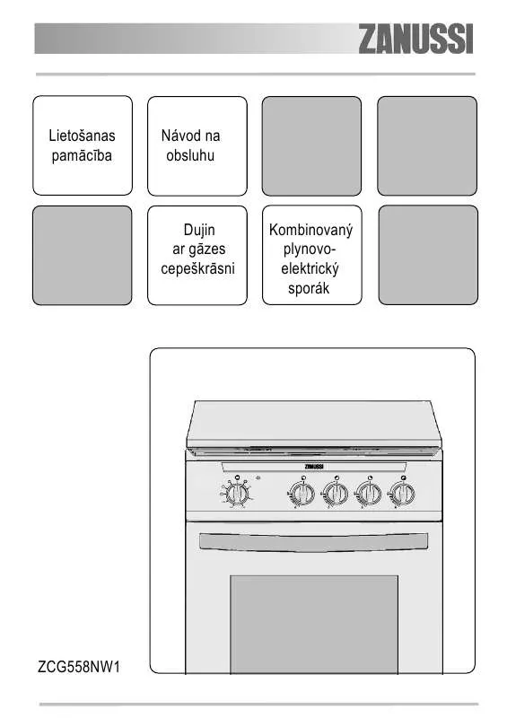 Mode d'emploi ZANUSSI ZCG558NW1