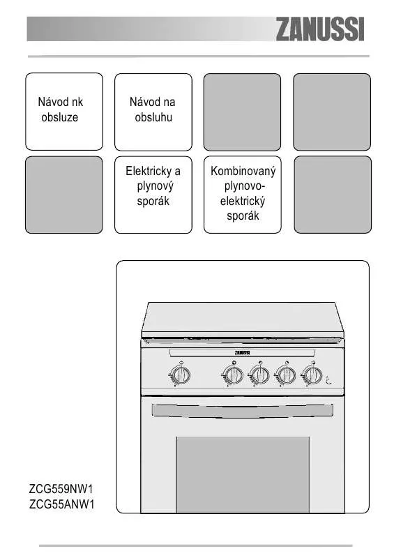 Mode d'emploi ZANUSSI ZCG559NW1