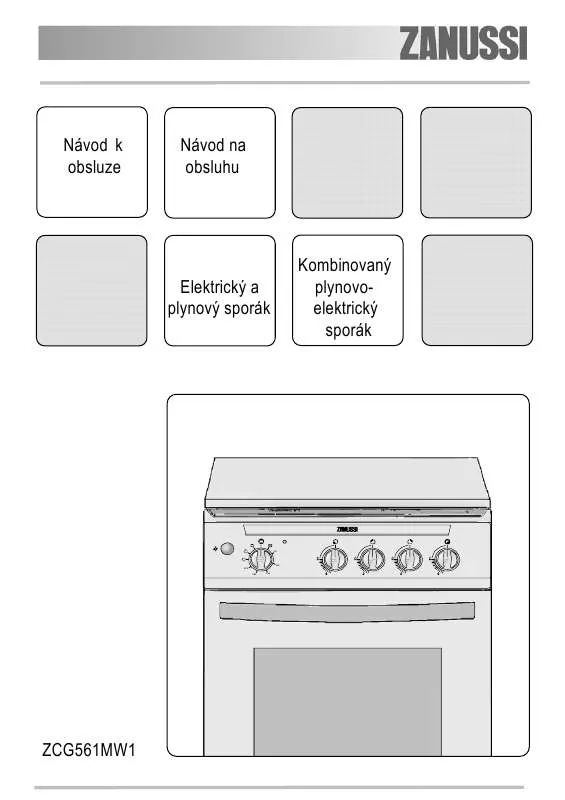 Mode d'emploi ZANUSSI ZCG561MW1