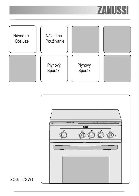 Mode d'emploi ZANUSSI ZCG562GW1