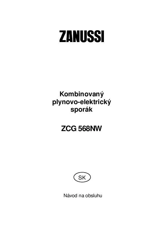 Mode d'emploi ZANUSSI ZCG568NW