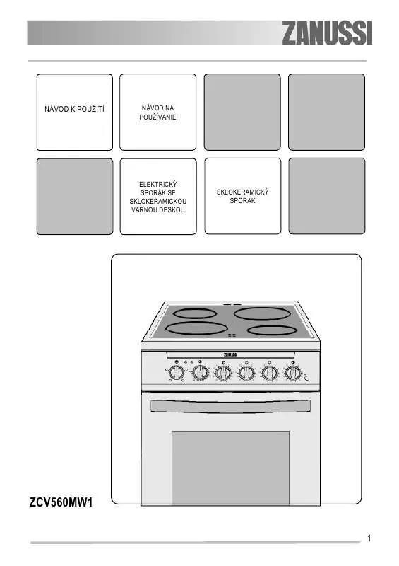 Mode d'emploi ZANUSSI ZCV560MW1