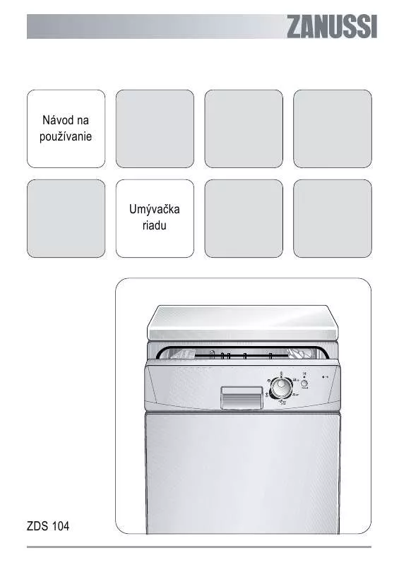 Mode d'emploi ZANUSSI ZDS104