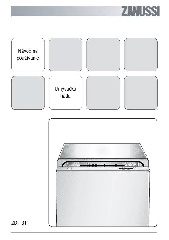 Mode d'emploi ZANUSSI ZDT311