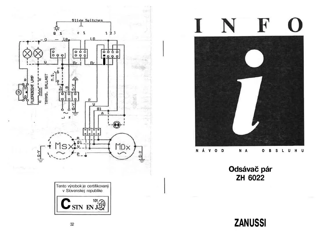 Mode d'emploi ZANUSSI ZH6022ALU